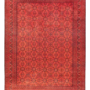 Tapete afegão - Kunduz - 393 x 300 cm - vermelho
