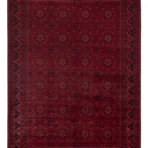 Tapete afegão - Kunduz - Real - 343 x 247 cm - vermelho