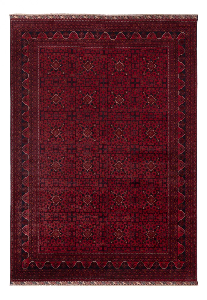 Tapete afegão - Kunduz - Real - 343 x 247 cm - vermelho