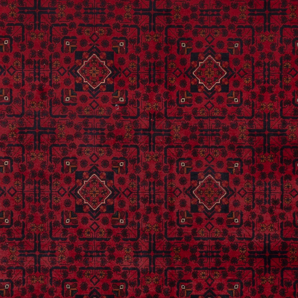 Tapete afegão - Kunduz - Real - 343 x 247 cm - vermelho
