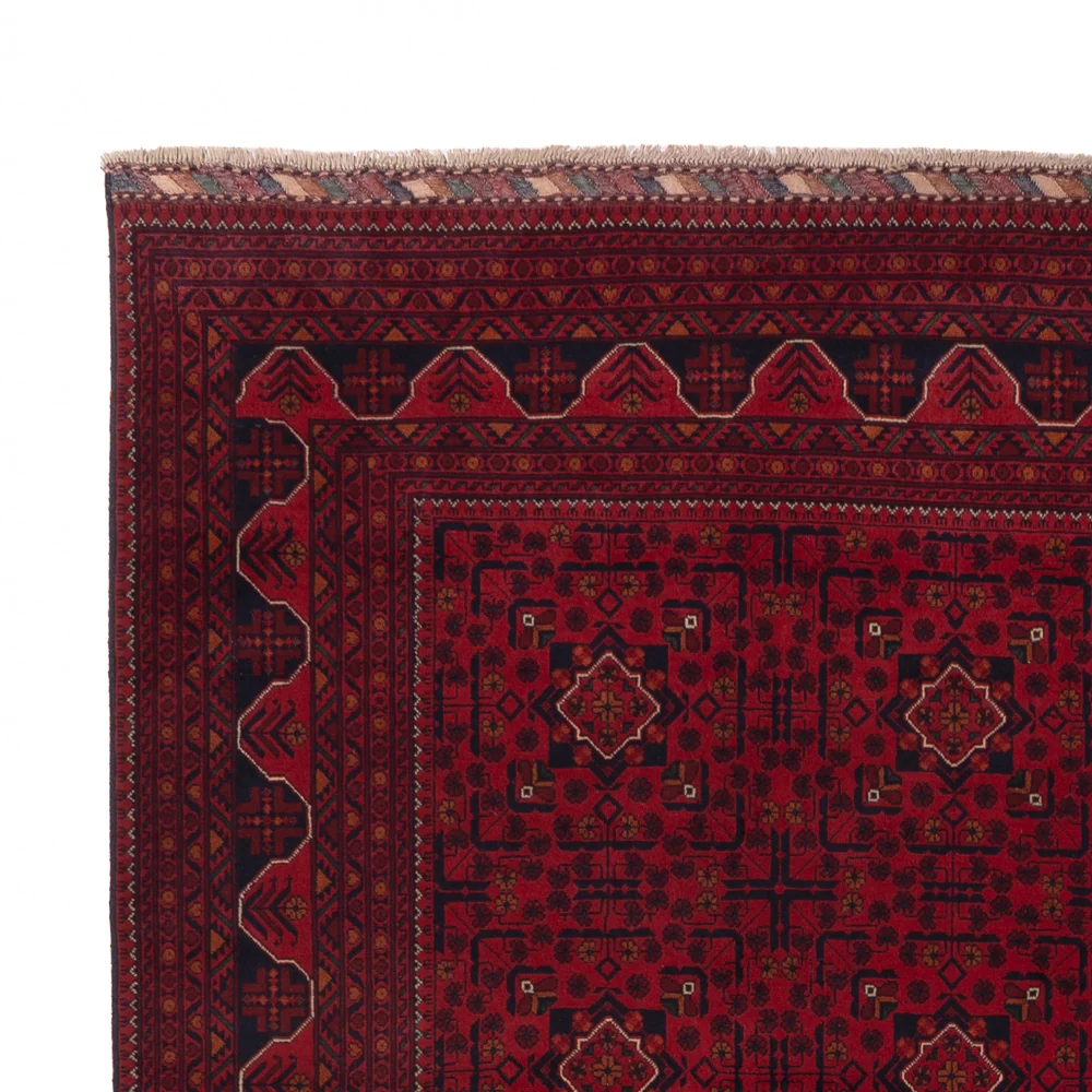 Tapete afegão - Kunduz - Real - 343 x 247 cm - vermelho