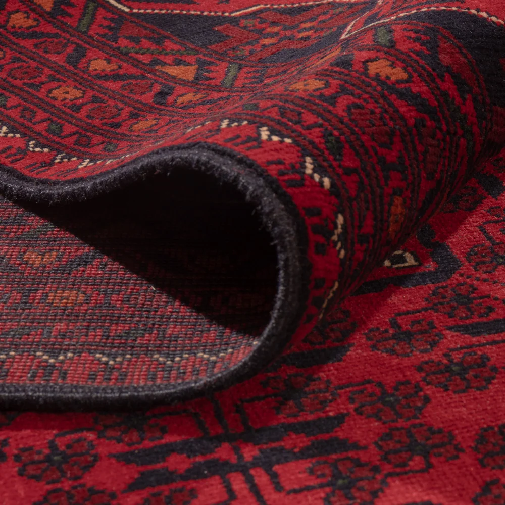 Tapete afegão - Kunduz - Real - 343 x 247 cm - vermelho