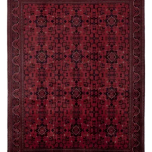 Tapete afegão - Real - 193 x 149 cm - vermelho