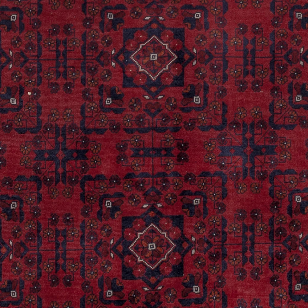 Tapete afegão - Real - 195 x 151 cm - vermelho