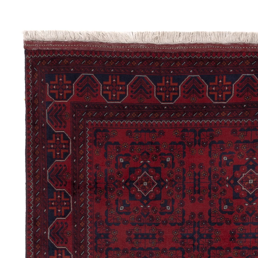 Tapete afegão - Real - 195 x 151 cm - vermelho