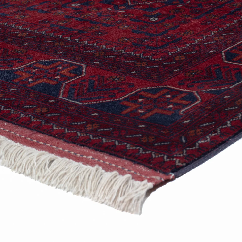 Tapete afegão - Real - 195 x 151 cm - vermelho