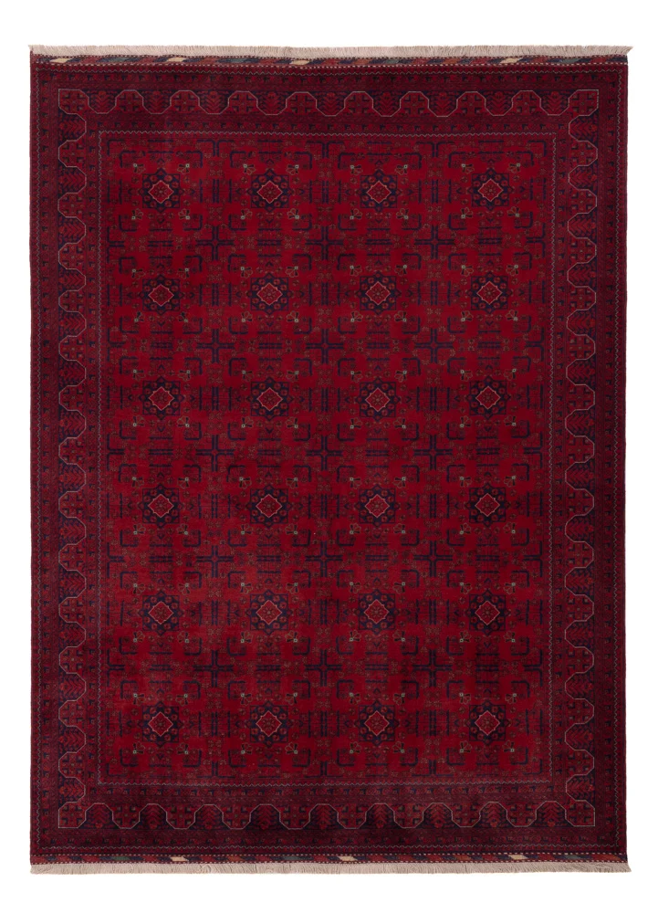 Tapete afegão - Real - 235 x 174 cm - vermelho