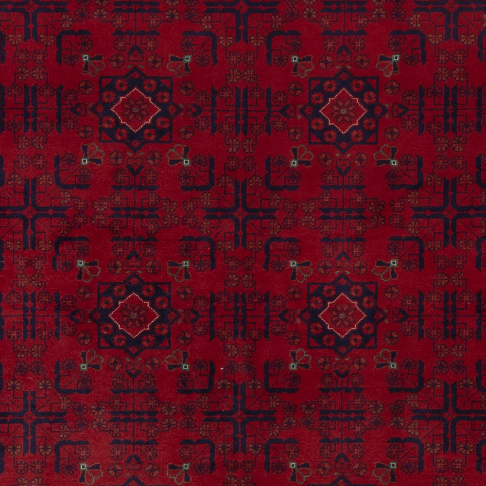 Tapete afegão - Real - 235 x 174 cm - vermelho