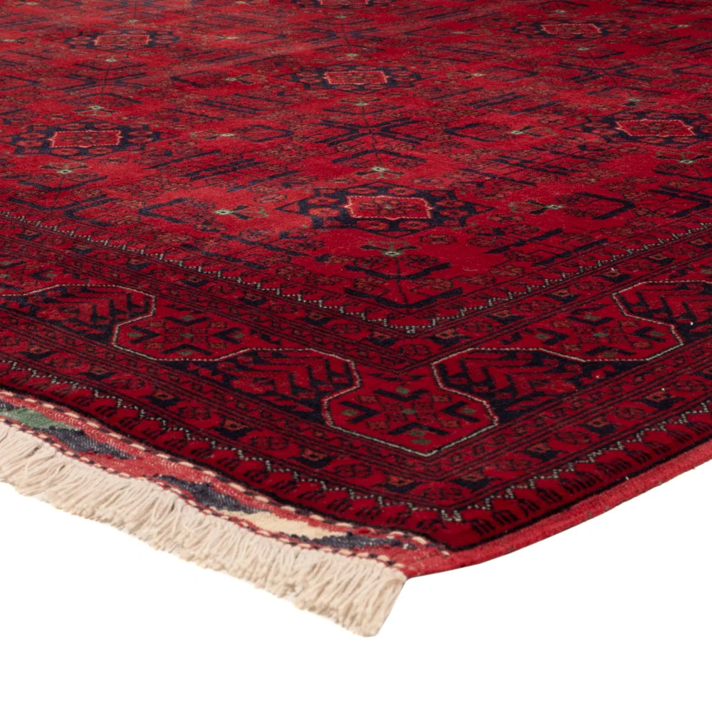 Tapete afegão - Real - 235 x 174 cm - vermelho