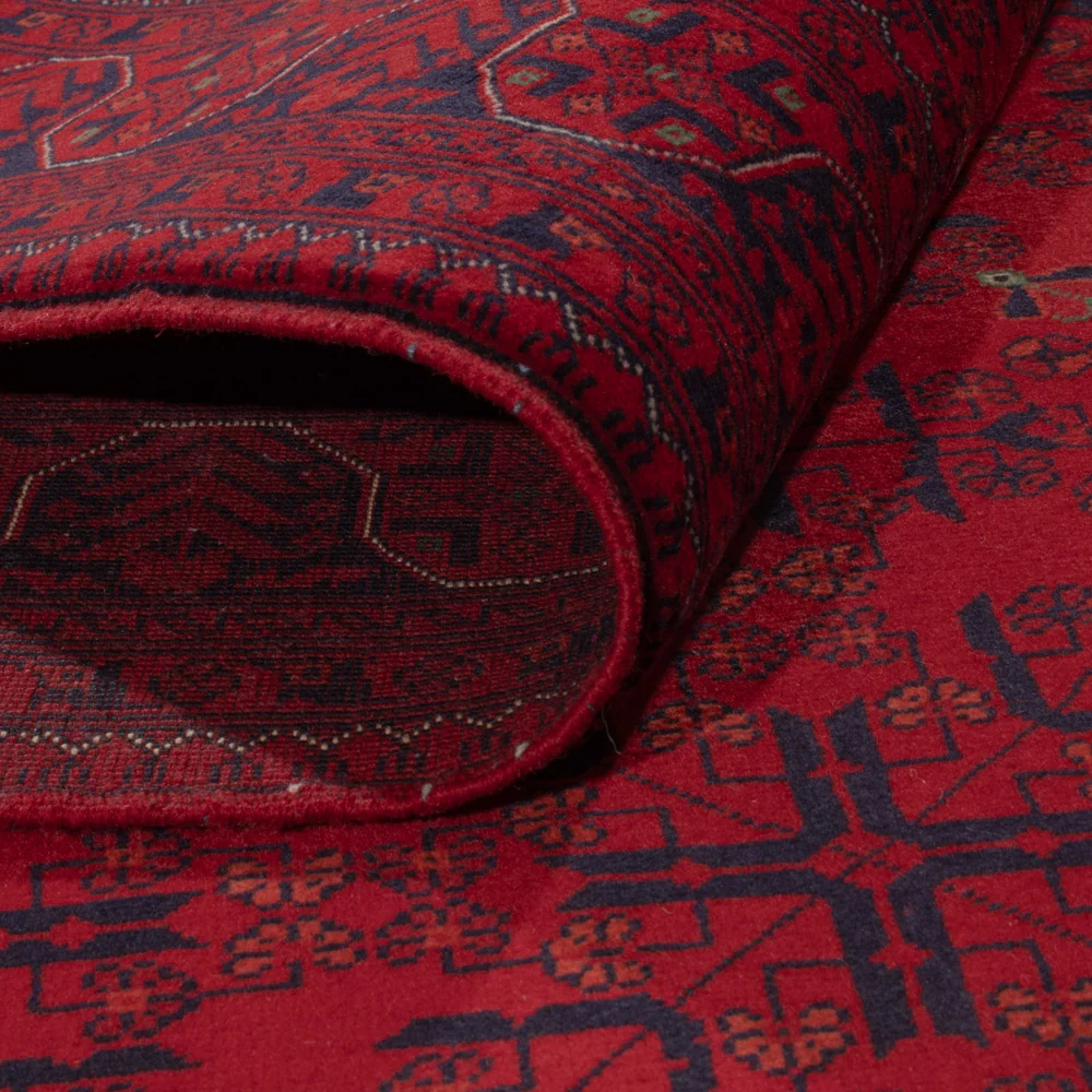 Tapete afegão - Real - 235 x 174 cm - vermelho