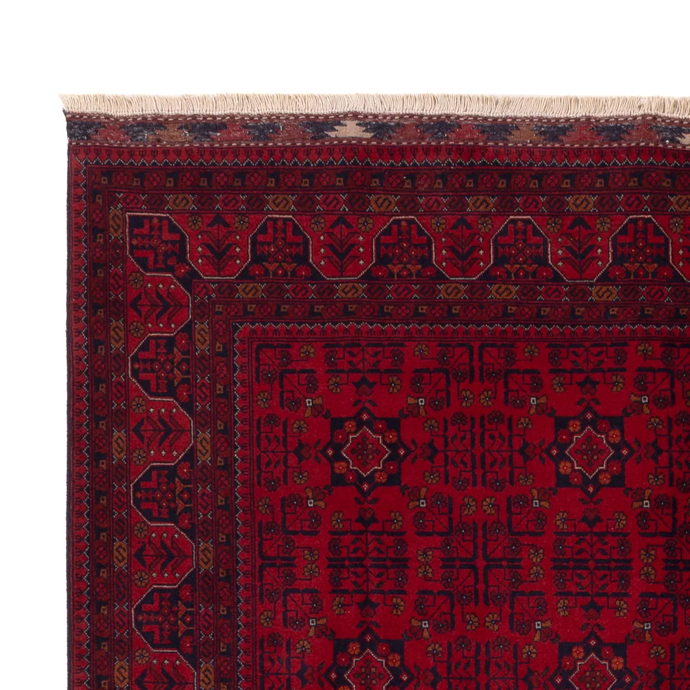 Tapete afegão - Real - 241 x 170 cm - vermelho