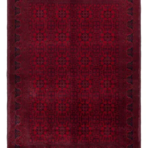 Tapete afegão - Real - 241 x 173 cm - vermelho