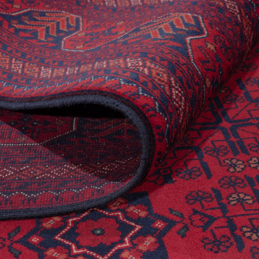 Tapete afegão - Real - 243 x 172 cm - vermelho