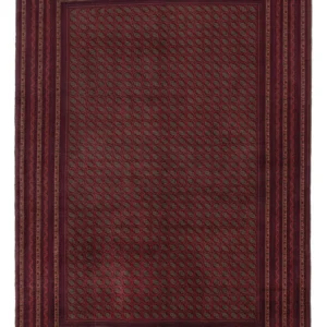Tapete afegão - Real - 295 x 206 cm - vermelho escuro