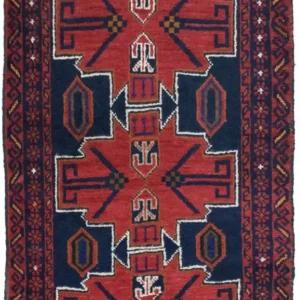 Tapete Baluch - 122 x 77 cm - vermelho