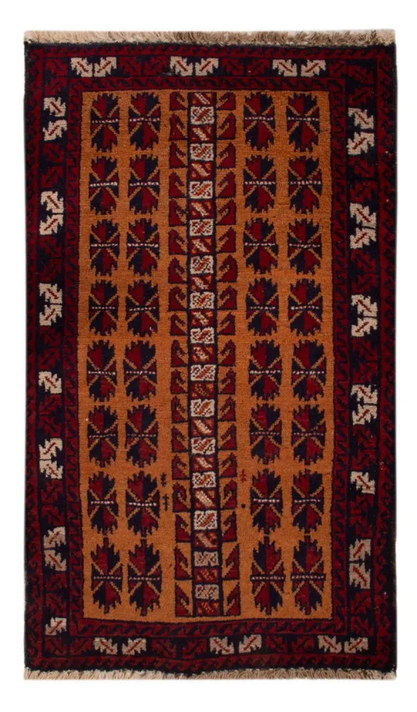 Tapete Baluch - 123 x 76 cm - camelo