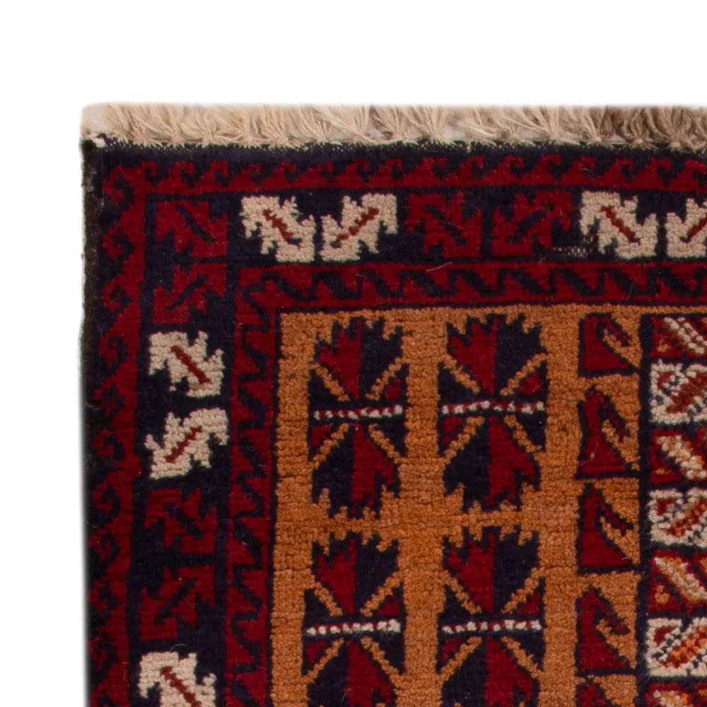 Tapete Baluch - 123 x 76 cm - camelo