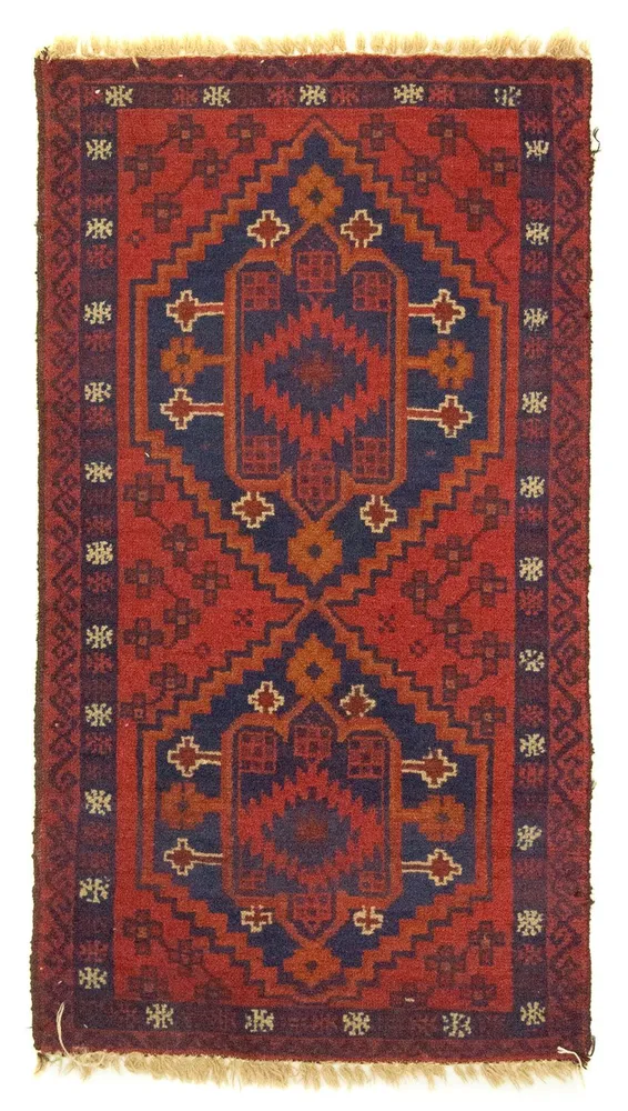 Tapete Baluch - 127 x 70 cm - vermelho
