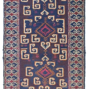 Tapete Baluch - 130 x 80 cm - azul