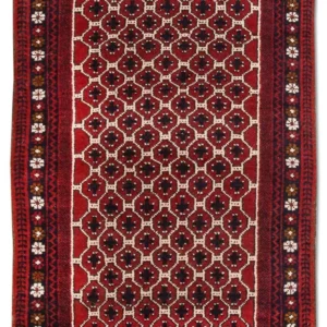 Tapete Baluch - 131 x 79 cm - multicolorido