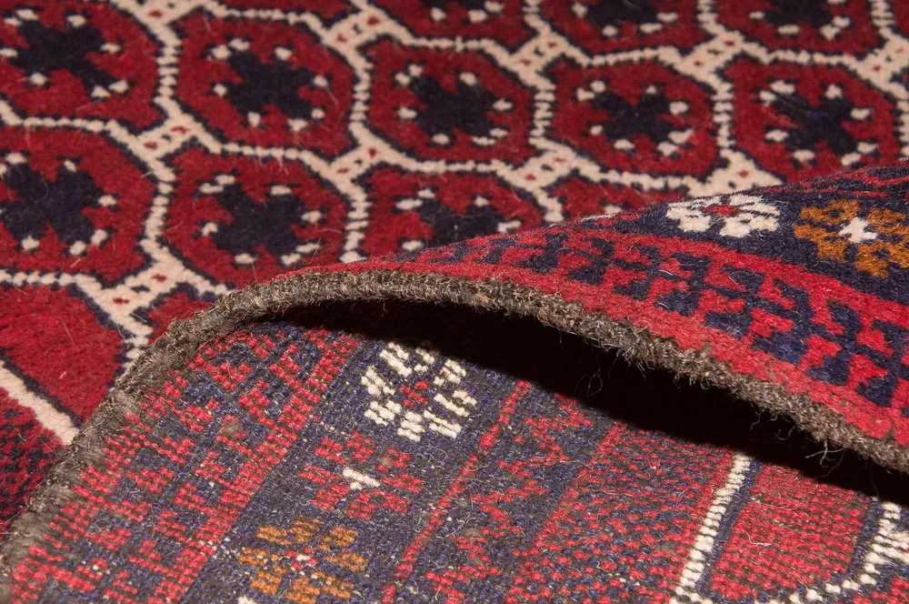 Tapete Baluch - 131 x 79 cm - multicolorido