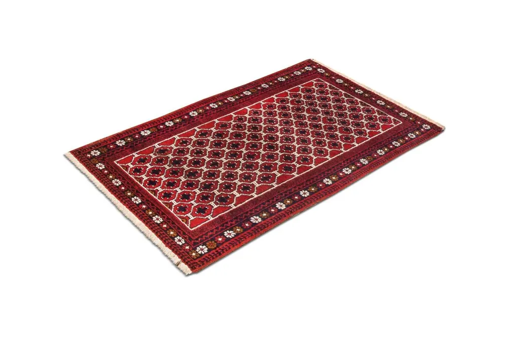 Tapete Baluch - 131 x 79 cm - multicolorido