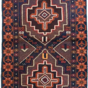 Tapete Baluch - 134 x 79 cm - azul