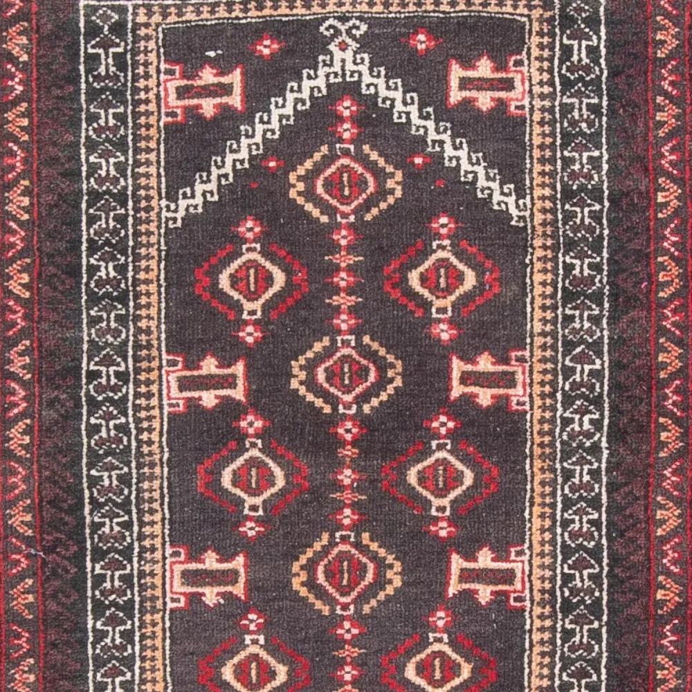 Tapete Baluch - 136 x 90 cm - multicolorido