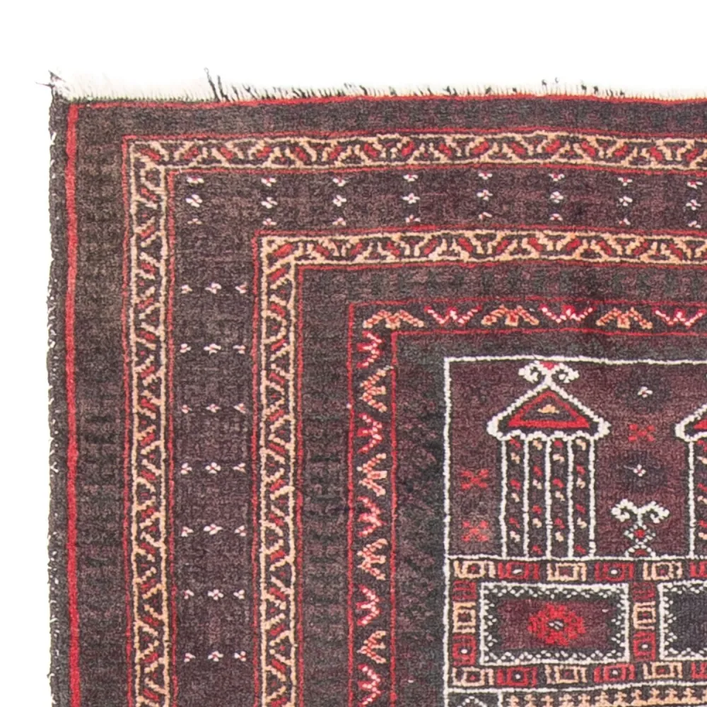 Tapete Baluch - 136 x 90 cm - multicolorido