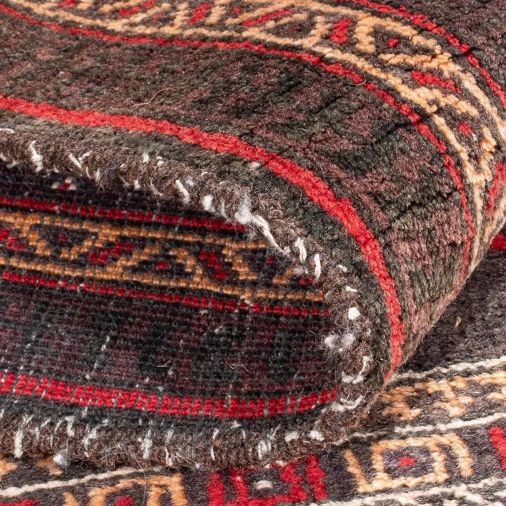 Tapete Baluch - 136 x 90 cm - multicolorido