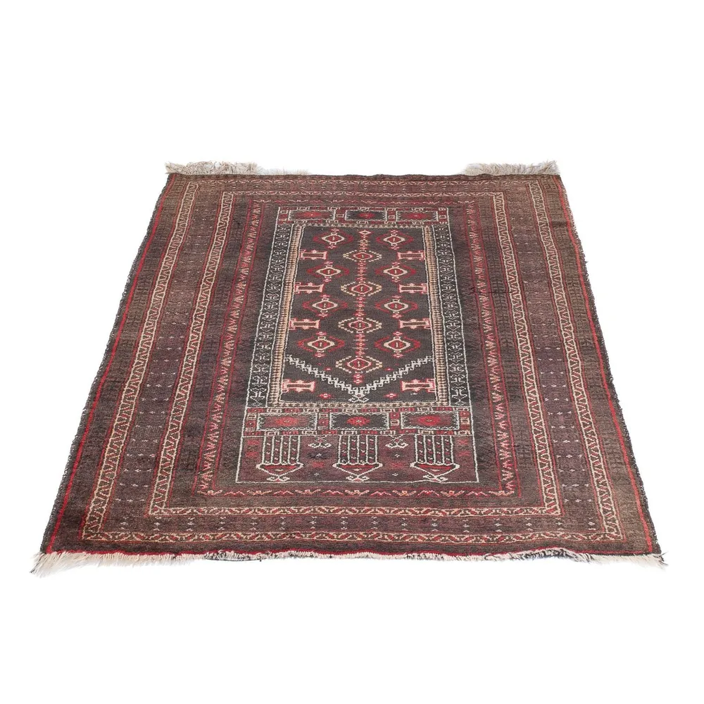 Tapete Baluch - 136 x 90 cm - multicolorido