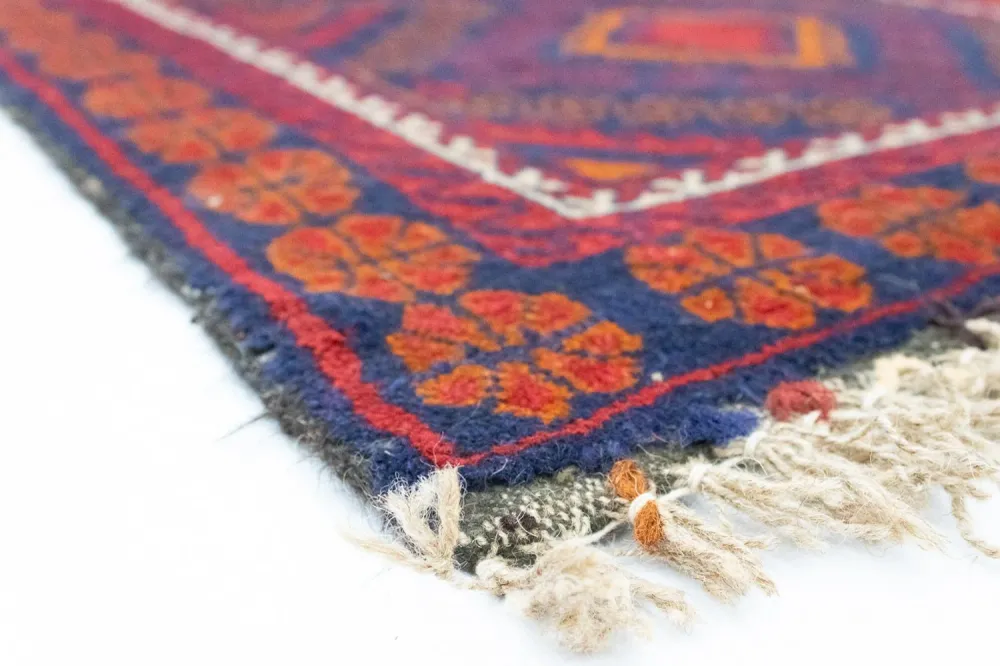 Tapete Baluch - 137 x 81 cm - azul