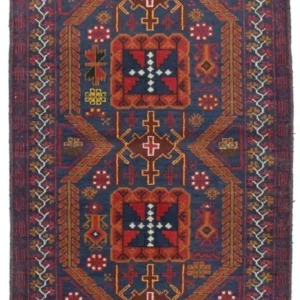 Tapete Baluch - 138 x 84 cm - azul