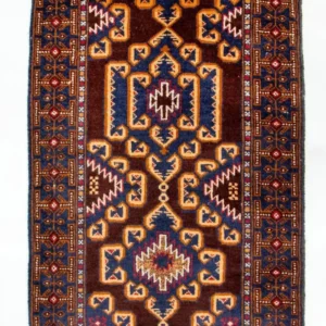 Tapete Baluch - 138 x 83 cm - castanho