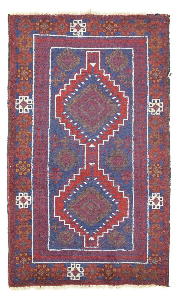 Tapete Baluch - 138 x 79 cm - vermelho
