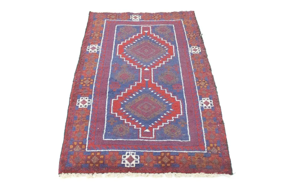 Tapete Baluch - 138 x 79 cm - vermelho