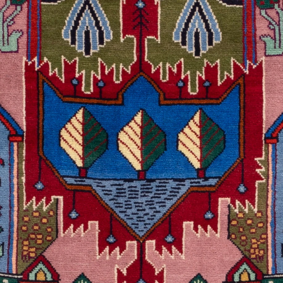 Tapete Baluch - 140 x 90 cm - azul