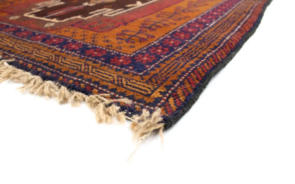 Tapete Baluch - 143 x 82 cm - multicolorido