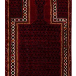 Tapete Baluch - 148 x 96 cm - vermelho