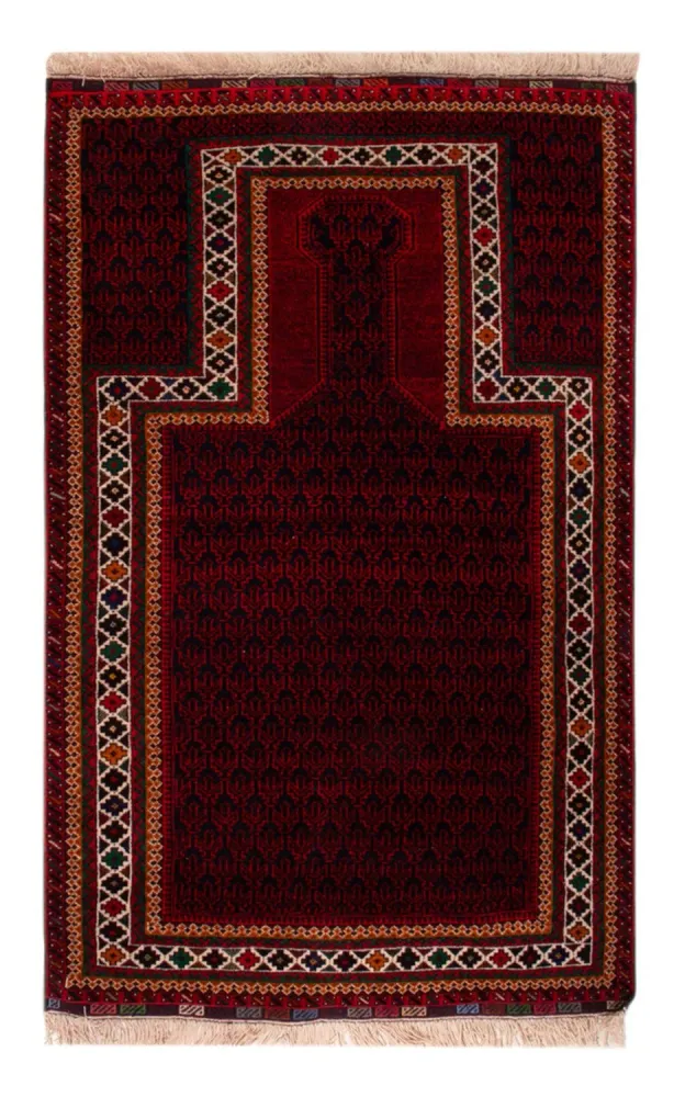 Tapete Baluch - 148 x 96 cm - vermelho