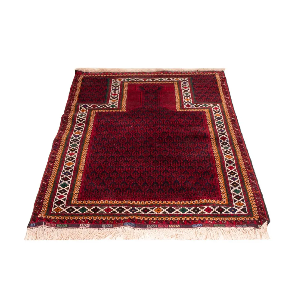 Tapete Baluch - 148 x 96 cm - vermelho