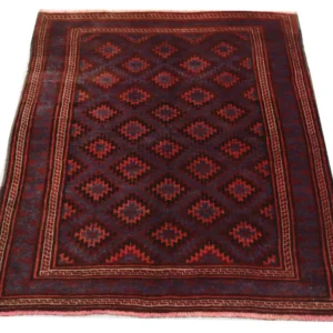 Tapete Baluch - 180 x 121 cm - vermelho escuro