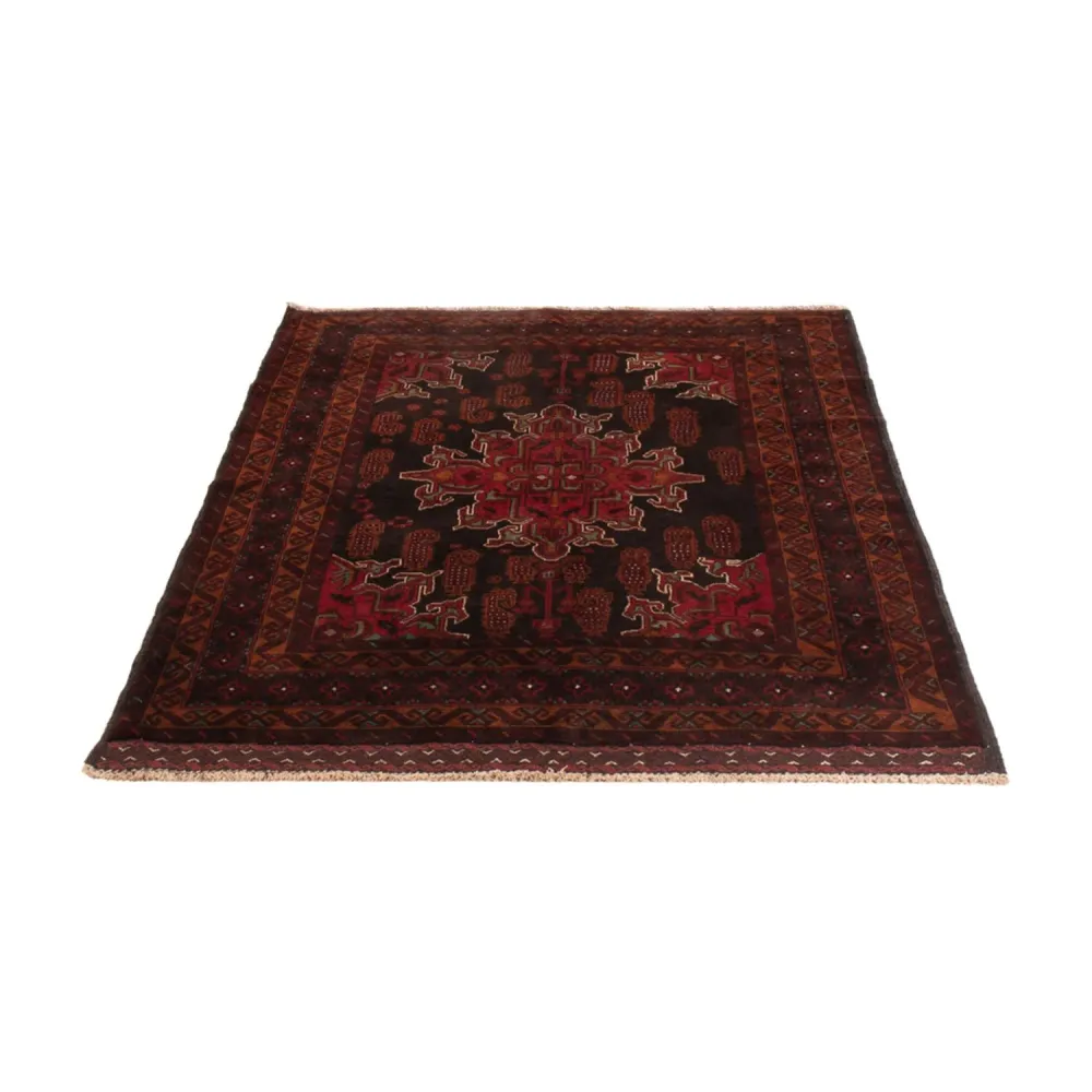 Tapete Baluch - 181 x 126 cm - vermelho escuro