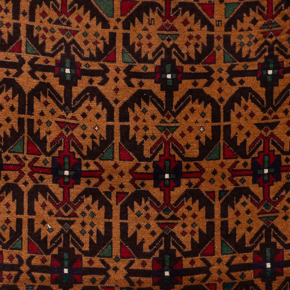 Tapete Baluch - 184 x 105 cm - ferrugem