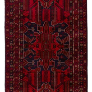 Tapete Baluch - 184 x 116 cm - vermelho escuro