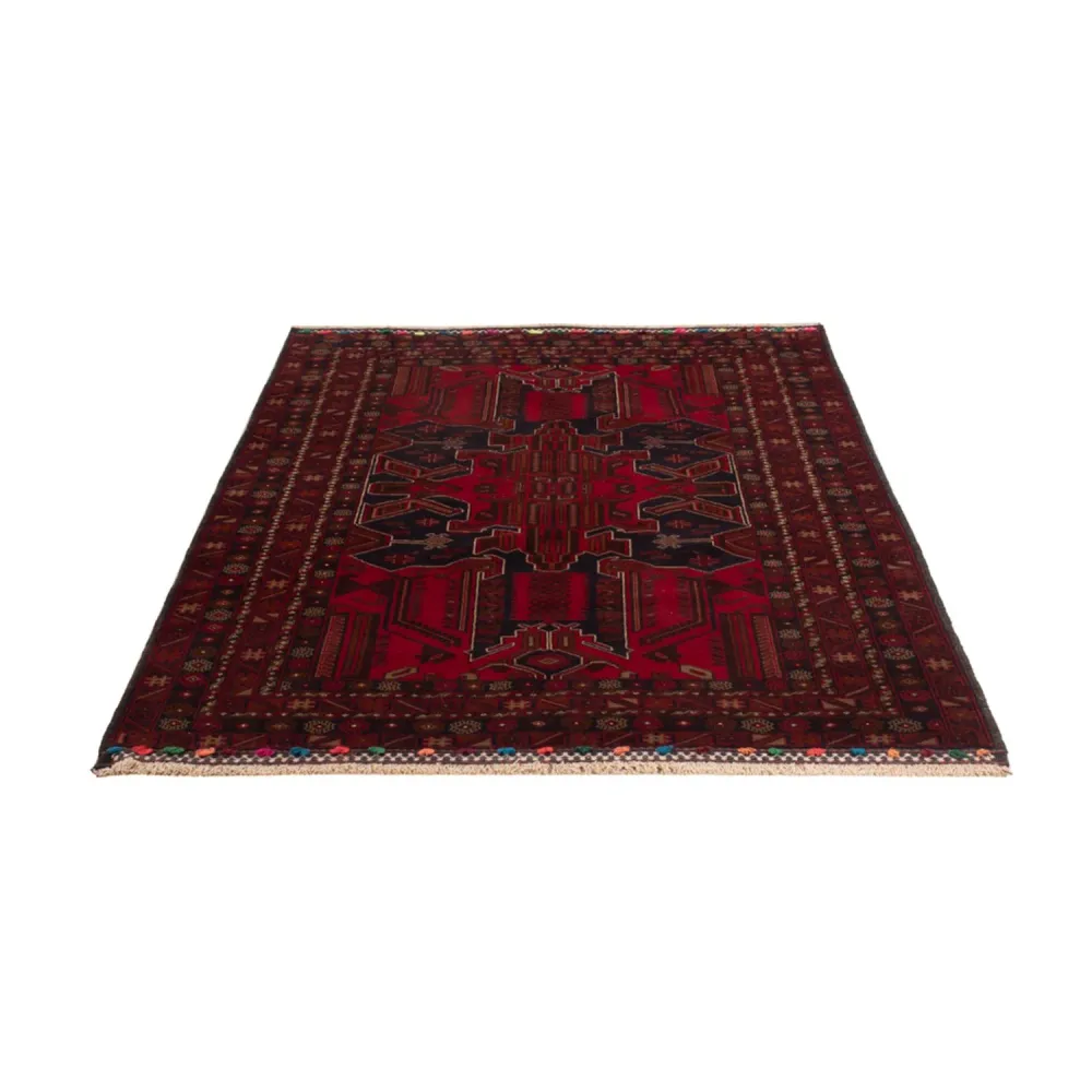 Tapete Baluch - 184 x 116 cm - vermelho escuro