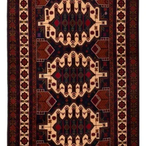Tapete Baluch - 190 x 115 cm - bege claro