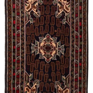Tapete Baluch - 192 x 112 cm - bege escuro