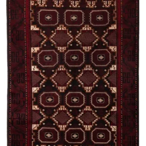 Tapete Baluch - 192 x 115 cm - bege escuro