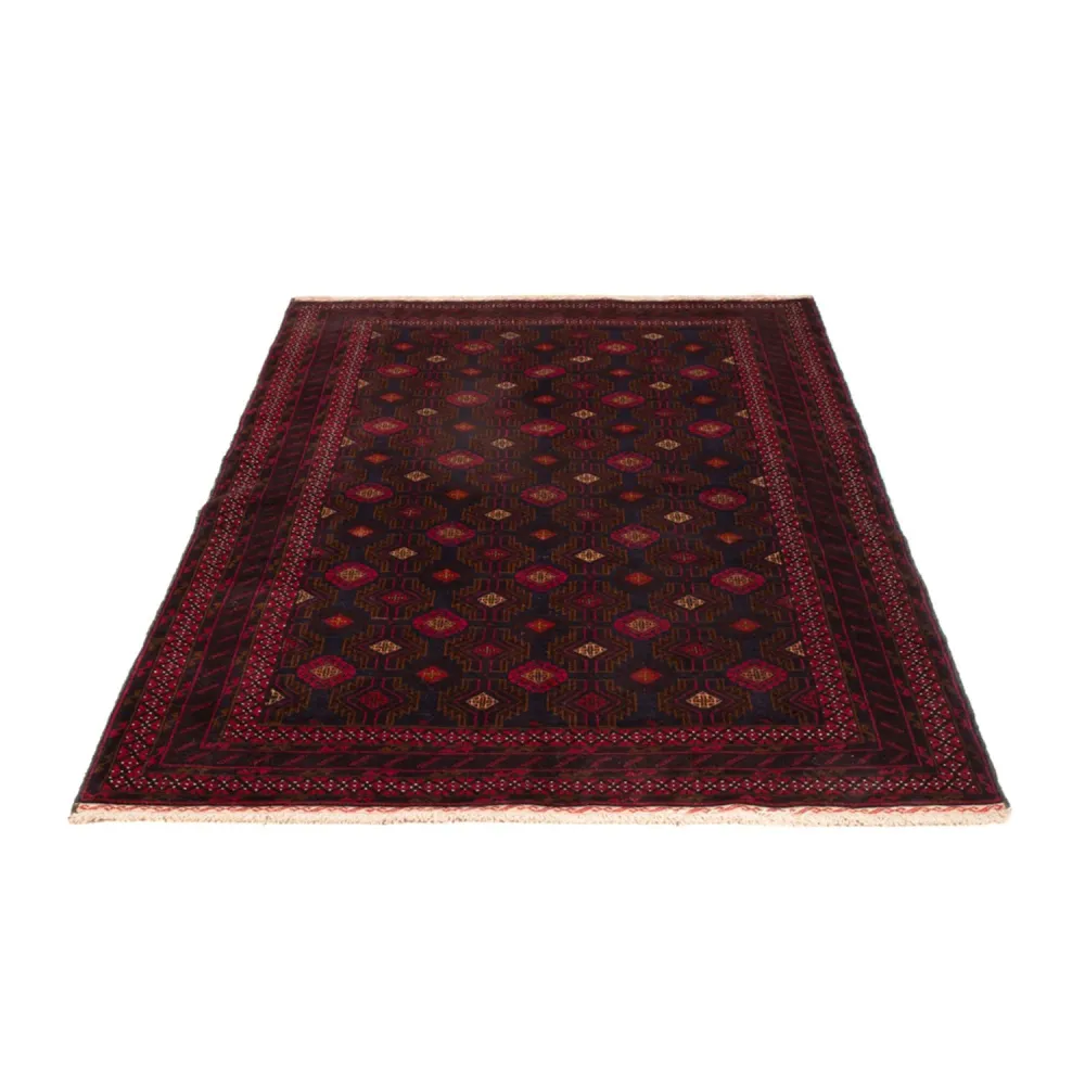 Tapete Baluch - 194 x 122 cm - vermelho escuro